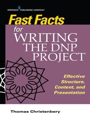 cover image of Fast Facts for Writing the DNP Project